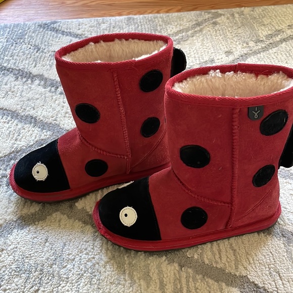 EMU Australia Ladybug Slipper Boots size 1 - Picture 3 of 11